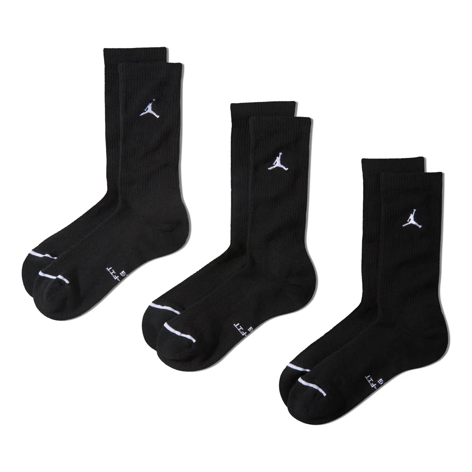 Носки Air Jordan Everyday Crew Socks (3 Pairs) 'Black' Jordan, черный