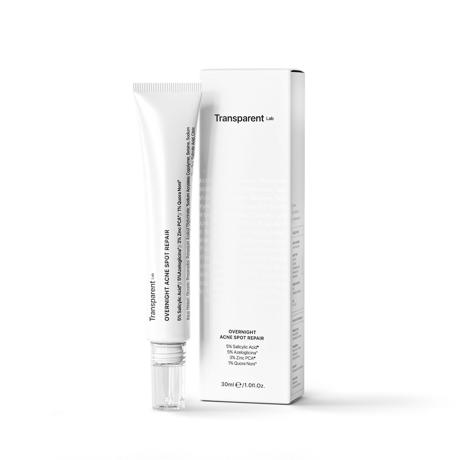 Масло для лица Transparent Lab — Overnight Acne Spot Repair ночной уход за кожей лица при акне, 30 мл — фото 3