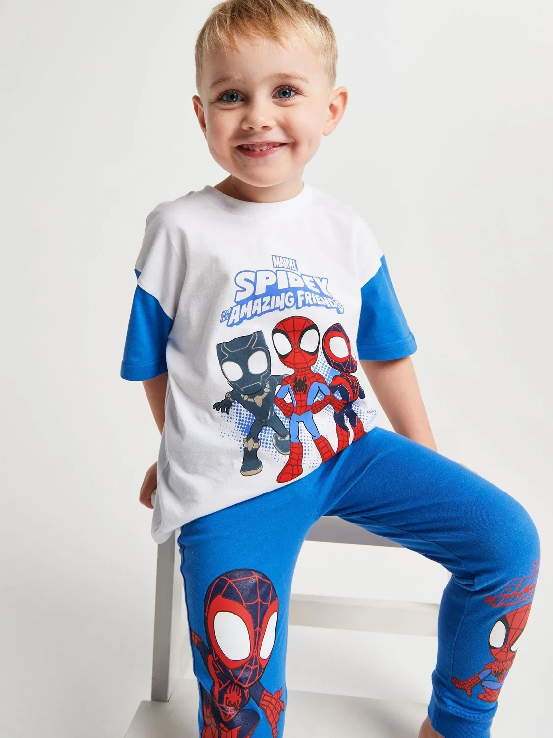 Пижама Spidey & His Amazing Friends Brand Threads, синий — фото 3