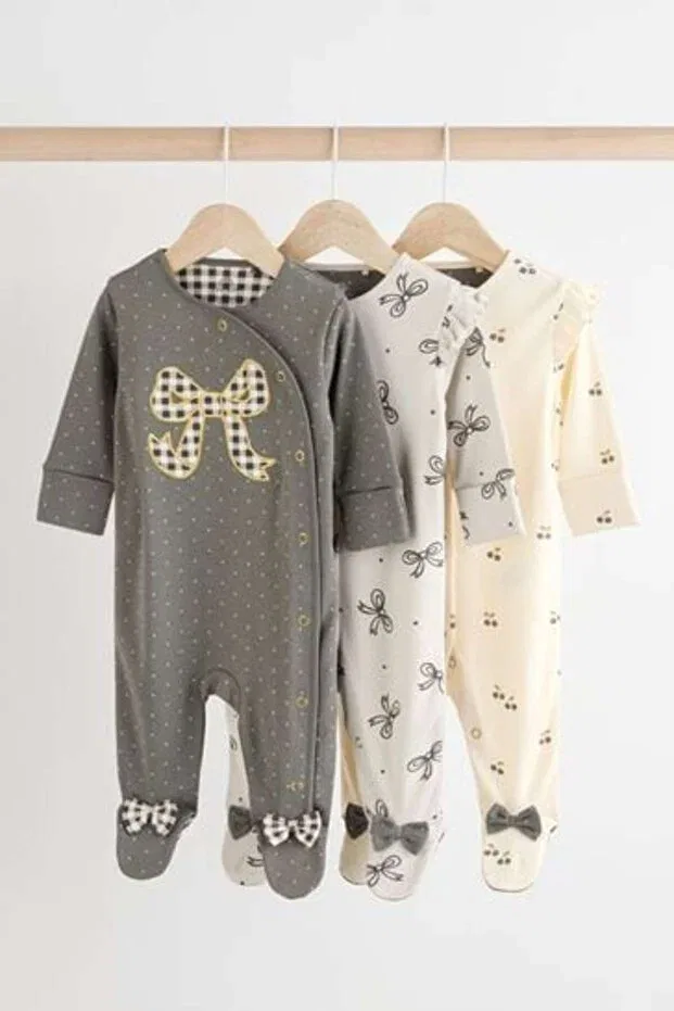 Детский комплект комбинезонов для новорожденных с принтом Next Baby, Gray