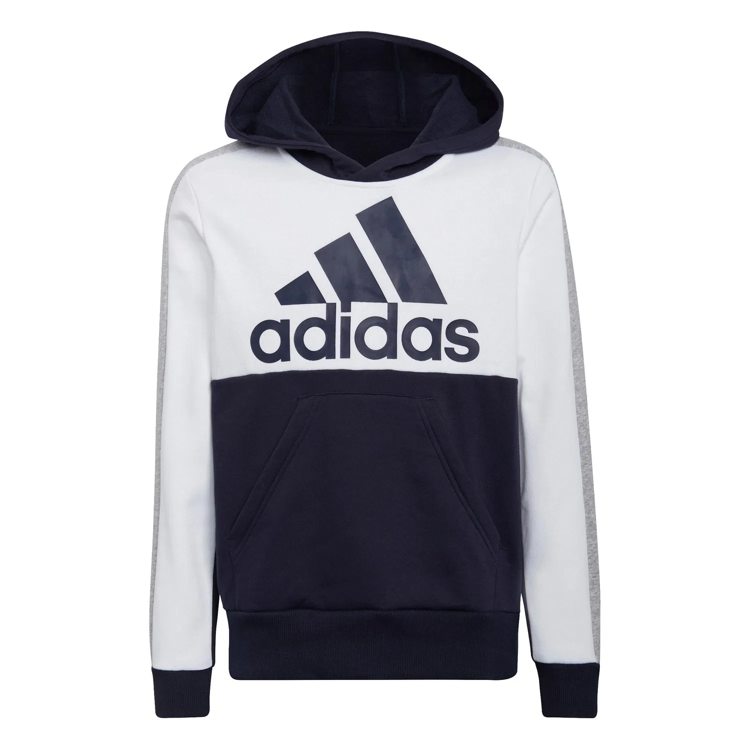 Детский свитшот с цветовой блокировкой Colorblock Fleece Adidas, Weiß Kosmosblau