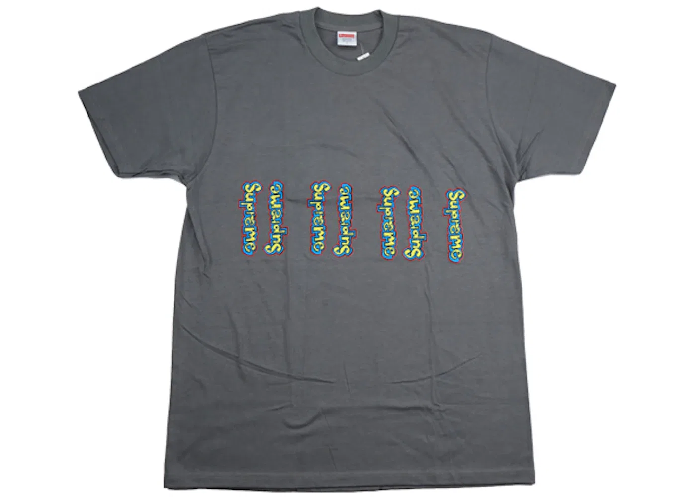 Мужская футболка с принтом Gonz Logo Tee Supreme, цвет Warm Grey