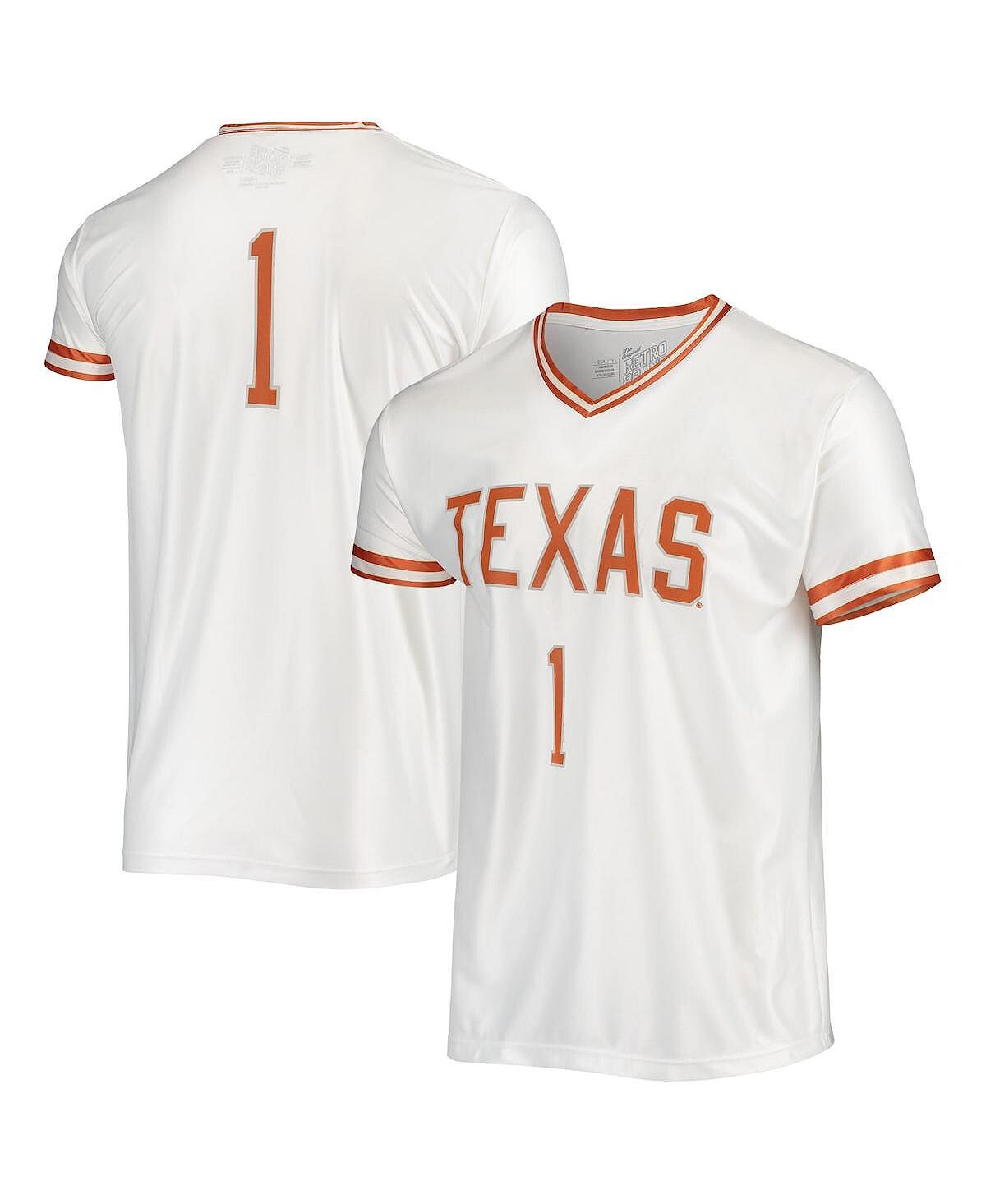 

Белое мужское баскетбольное джерси texas longhorns Original Retro Brand, белый