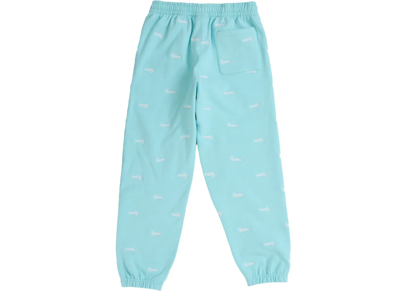 Мужские спортивные штаны с принтом Supreme Sweatpant, Light Blue — фото 2