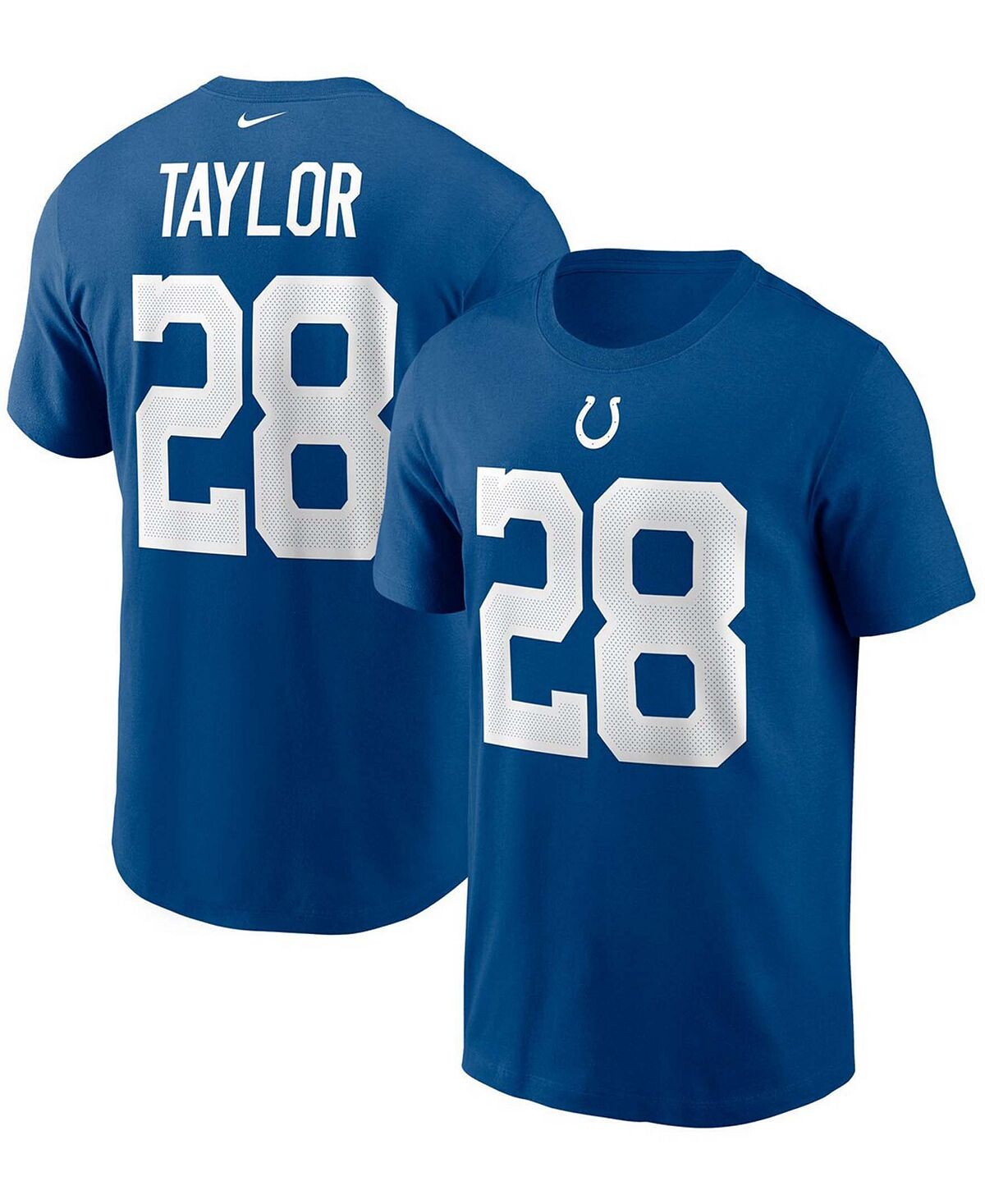 

Мужская футболка jonathan taylor royal indianapolis colts с именем и номером игрока Nike