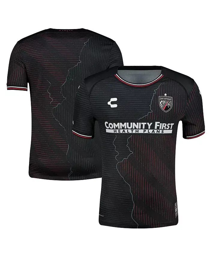 

Мужская черная футболка San Antonio FC 2025 Home Authentic Charly