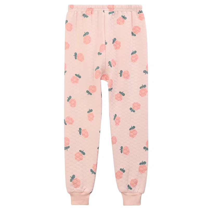 Детское термобелье для девочек хлопковое Red bean, Cherry Blossom Pink