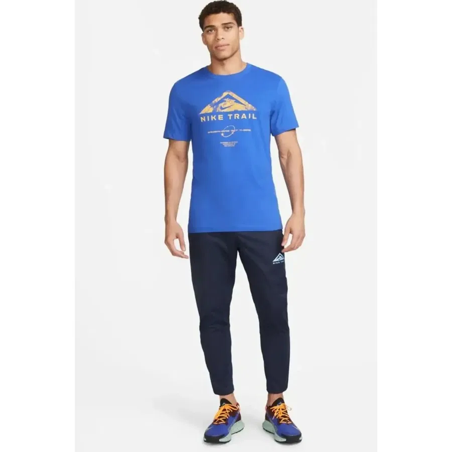 Спортивная футболка с длинным рукавом Dri-Fit Running Trail Nike, Синий — фото 2