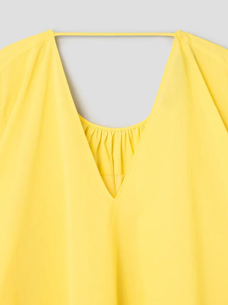Платье-туника с V-образным вырезом La Robe Paysan JACQUEMUS, Yellow — фото 3