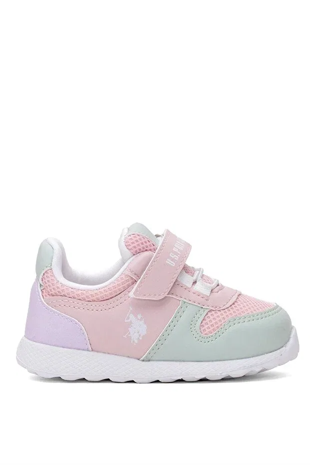 Детские кроссовки для девочек с липучкой U.S. Polo Assn., Pink