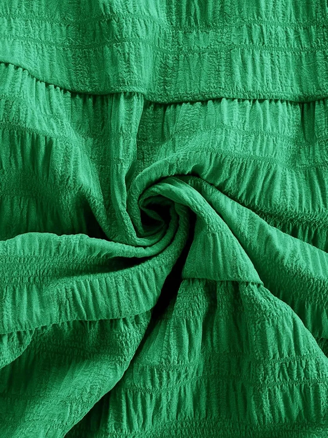 Женское мини-платье на бретелях с воланами Cami, Green — фото 2