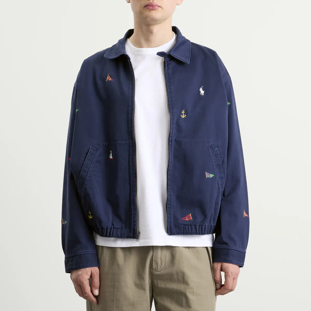 Ветровка с флагом Polo Ralph Lauren, Navy — фото 2