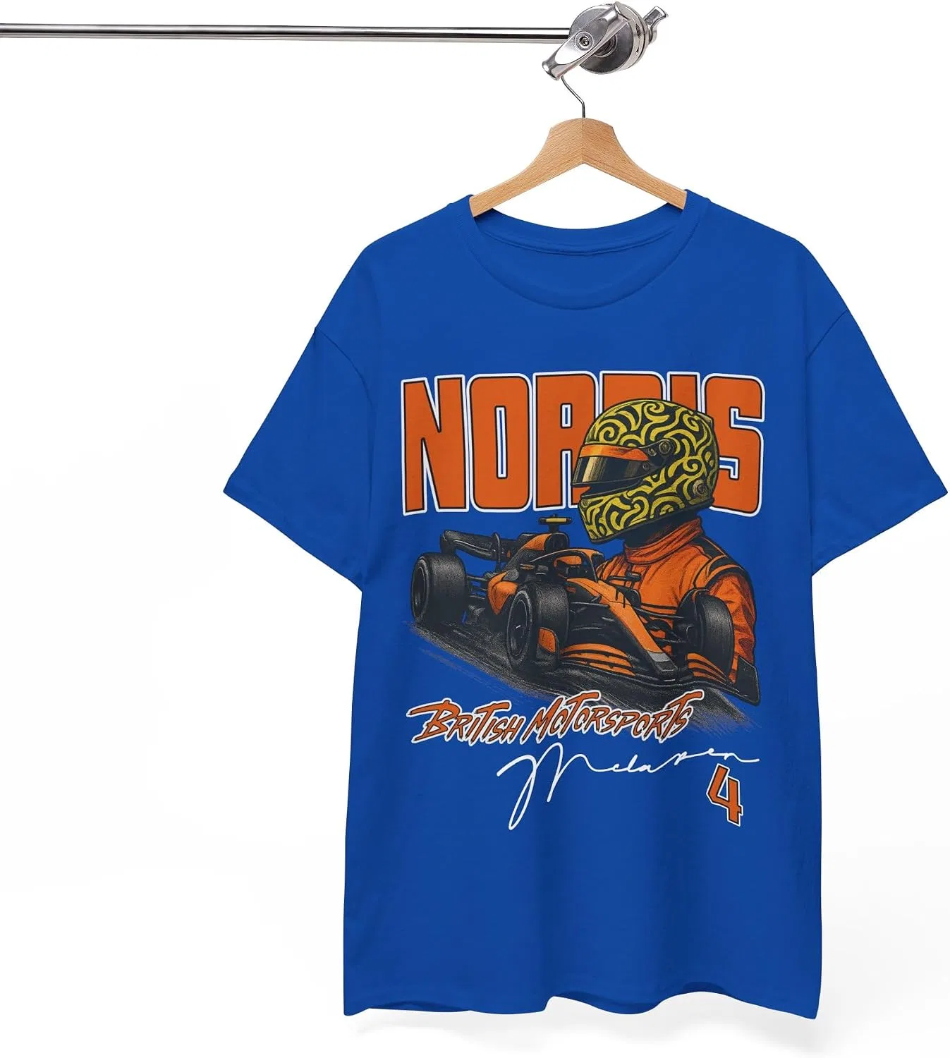 Мужская футболка с принтом Norris T-Shirt, неоново-синий — фото 2