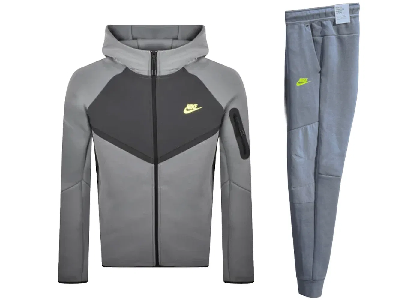 Мужской комплект из худи и джоггеров Nike Sportswear Tech Fleece Windrunner Full-Zip Hoodie & Joggers (Set), Cool Grey
