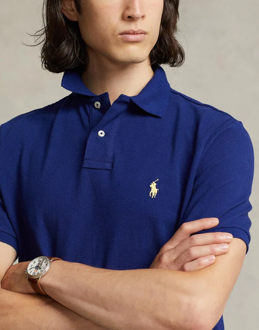 Рубашка Polo Ralph Lauren ультрамаринового синего цвета — фото 2