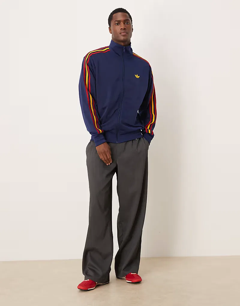 Куртка спортивная Firebird Adidas Originals, желтый/темно-синий — фото 2