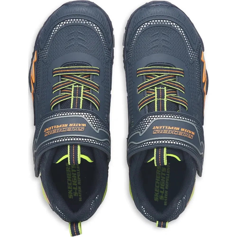 Детские водостойкие кроссовки Hydro Lights Skechers, Navy/Yellow Multi — фото 4