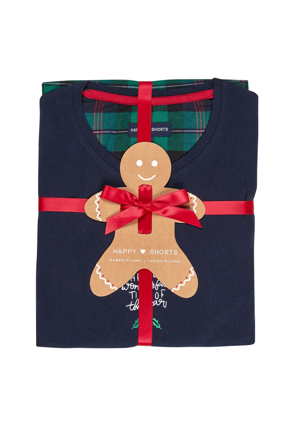 

Пижамный комплект CHRISTMAS SET WITH PRINT Happy Shorts, темно-синий