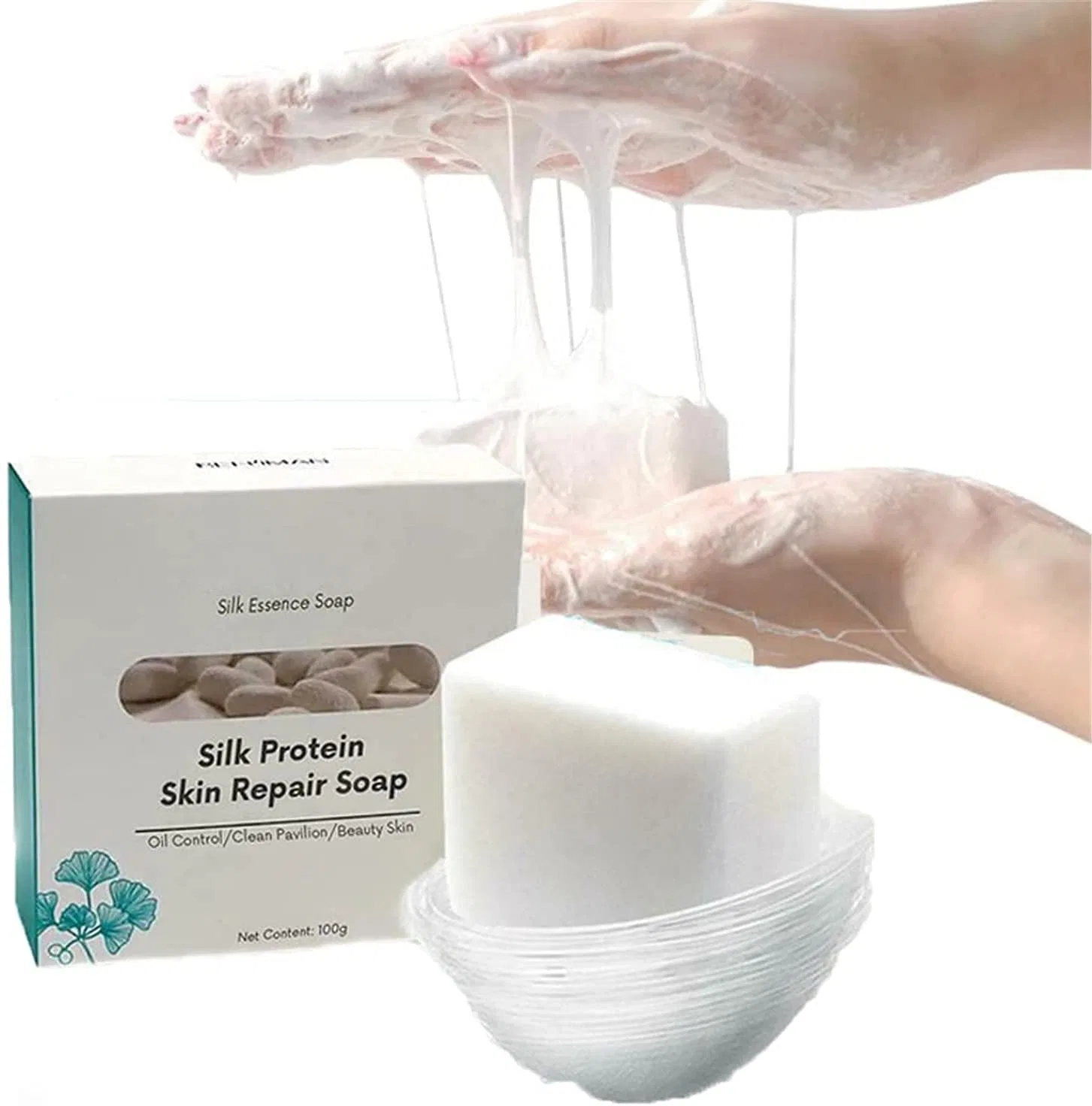 Мыло Silk Protein Skin Repair Soap Qklovni, 2 шт, 100 г