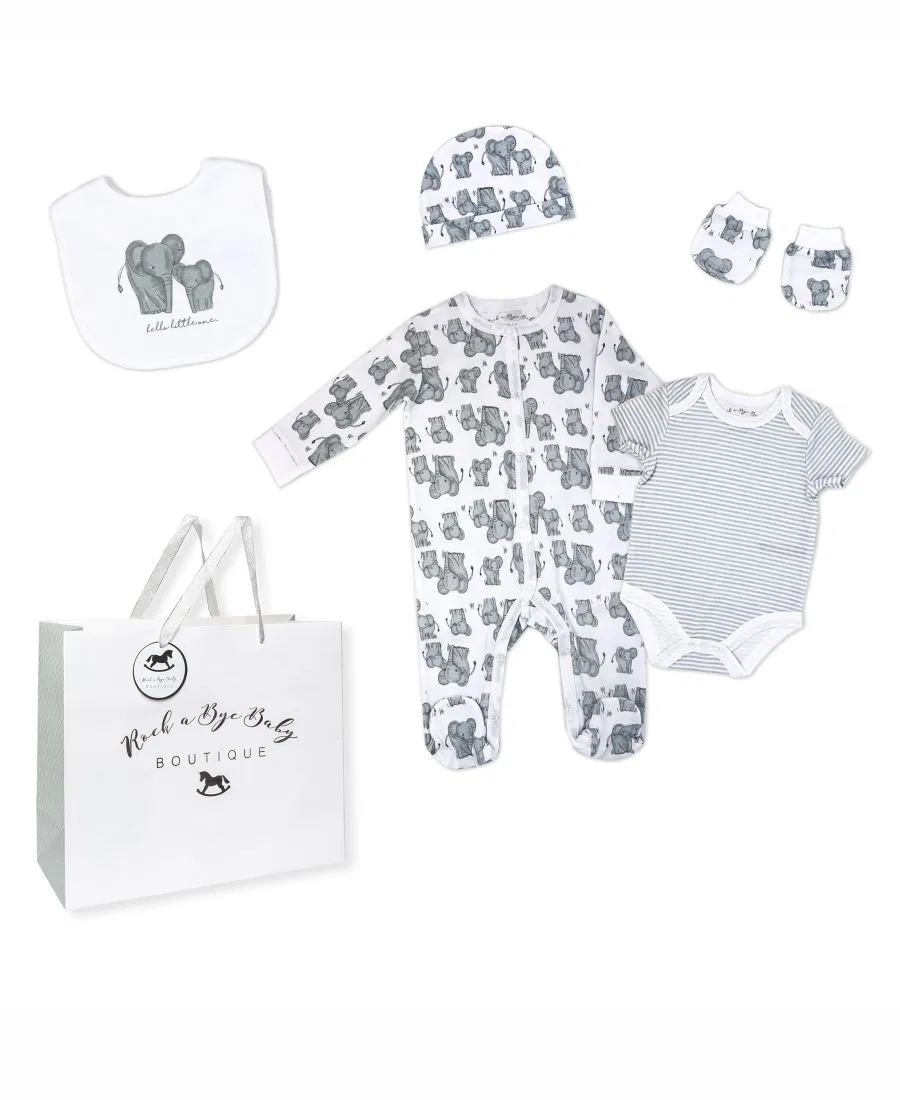 Комплект детской одежды для новорожденных Rock-A-Bye Baby Boutique, Elephant