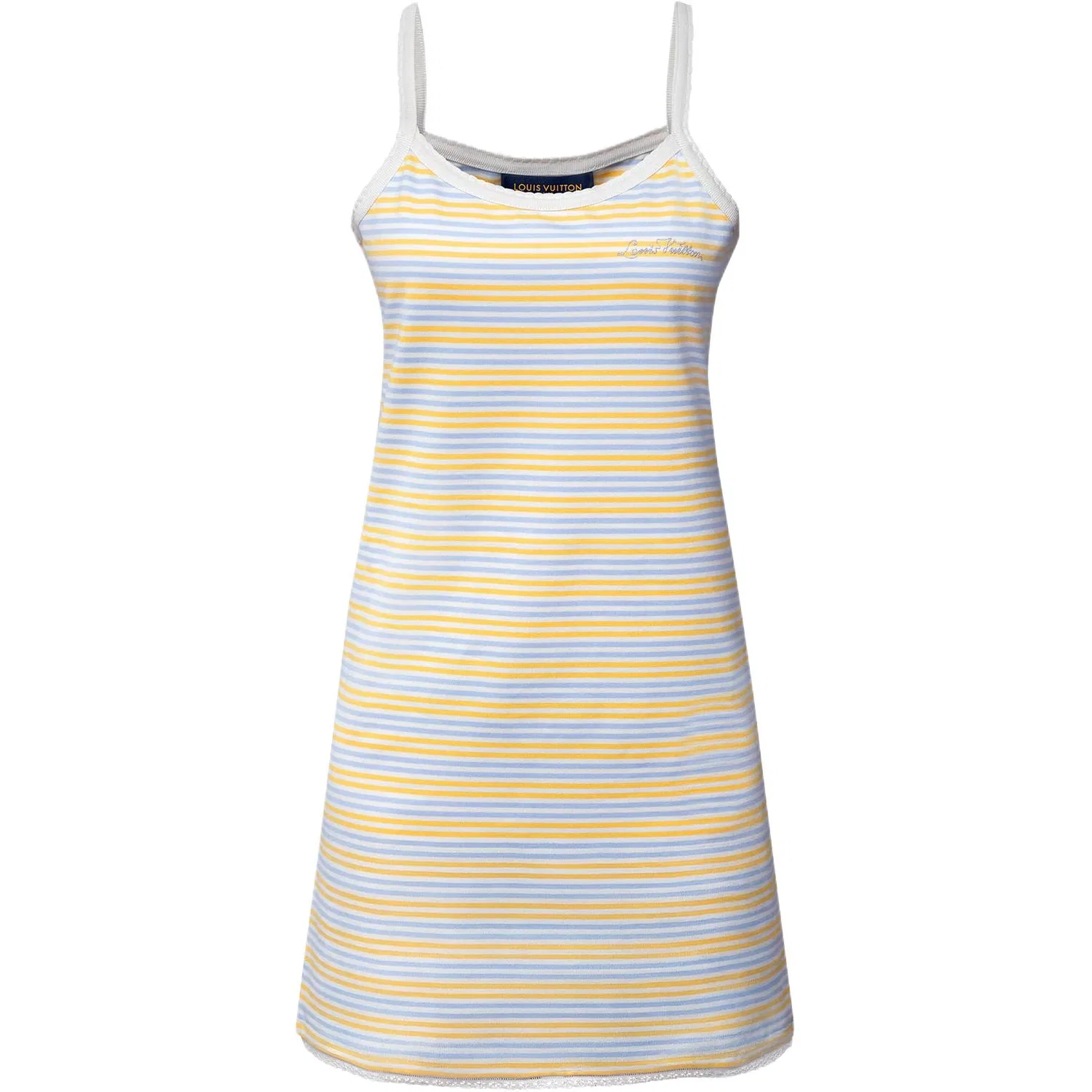 Женское платье-комбинация с короткой юбкой Multicolor, LOUIS VUITTON, Multicolor