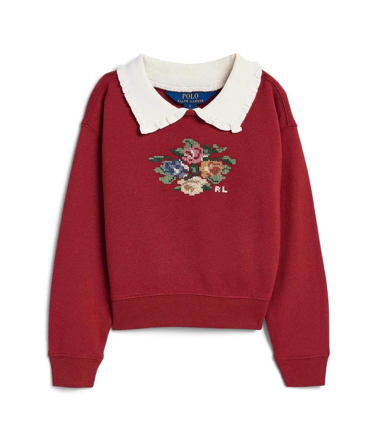 Флисовая толстовка с воротником (для малышей/детей младшего возраста) Polo Ralph Lauren Kids, Camden Red