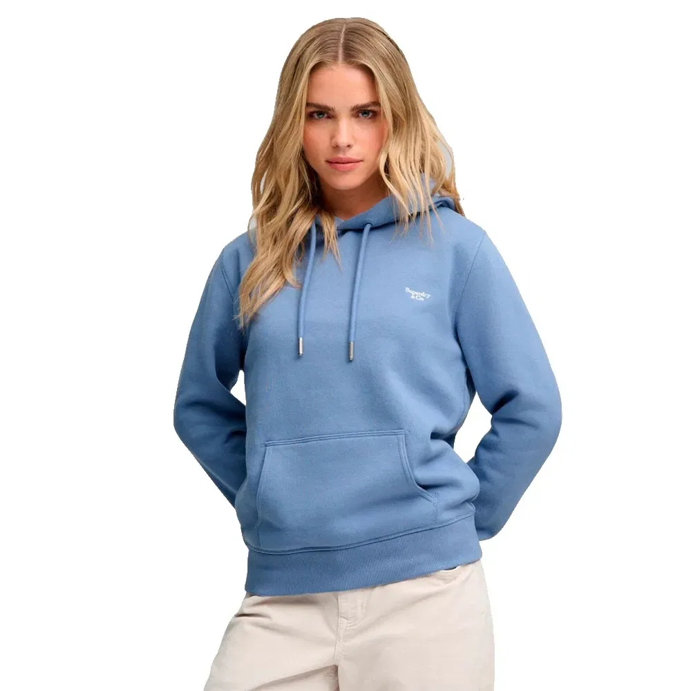 Женский худи с капюшоном Signature Embroidered Superdry, Blue