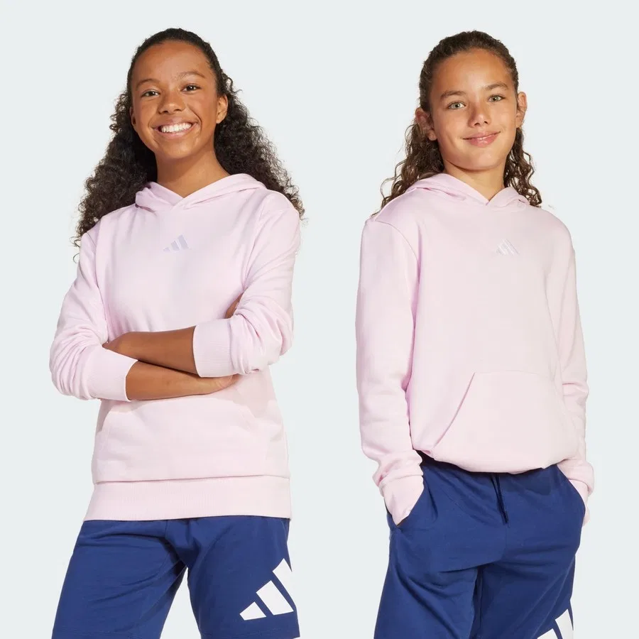 Худи детское с длинным рукавом Sportswear JC9773 Essentials Hoodie Kids adidas, Розово-белый