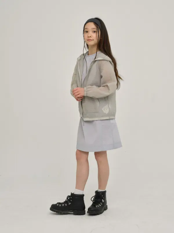 Детская куртка Free Tech Hood Jacket Nau, светло-серый