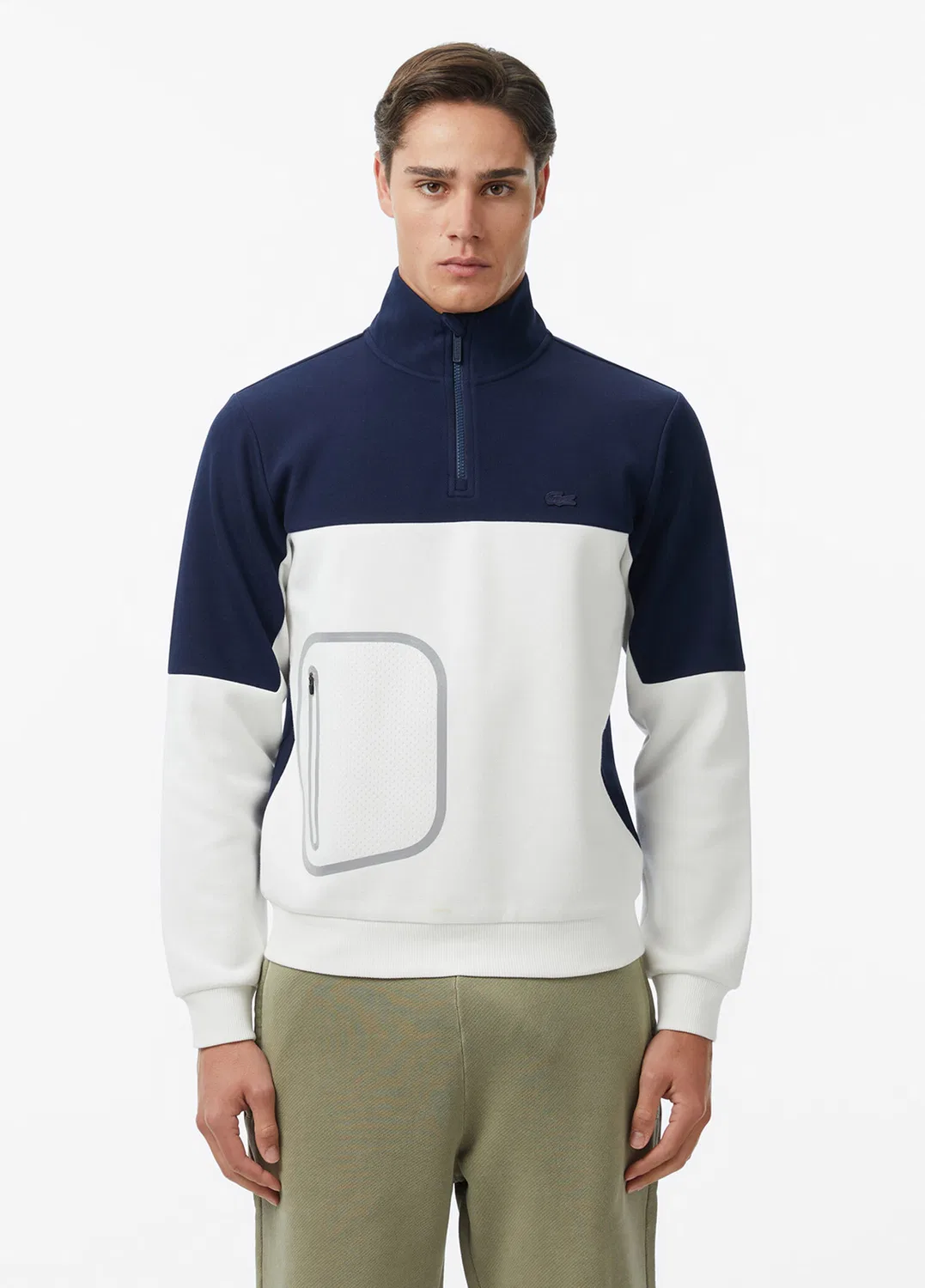 Свитшот Lacoste Relaxed Fit, черный