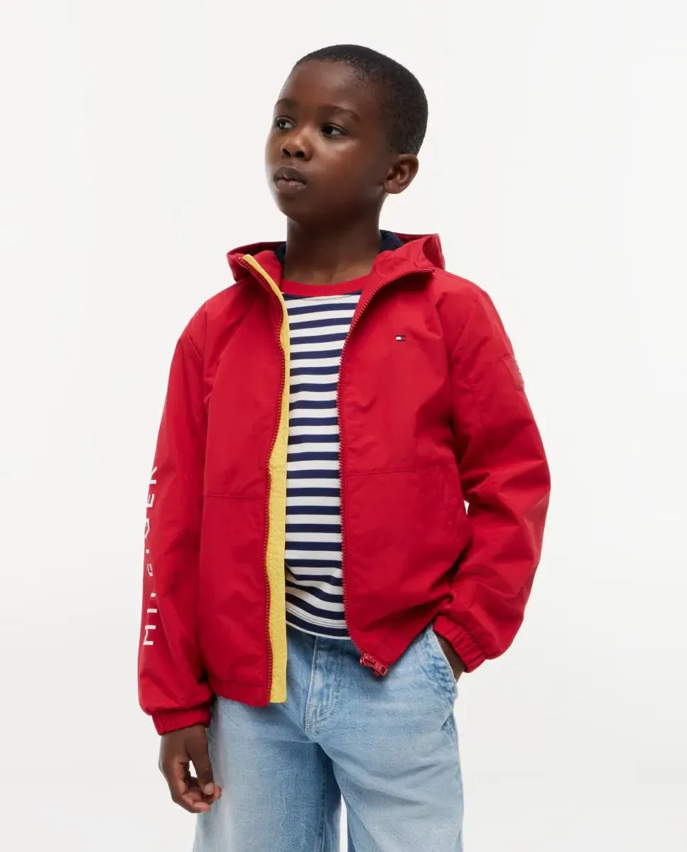 Детское пальто для мальчиков с логотипом Tommy Hilfiger, Red