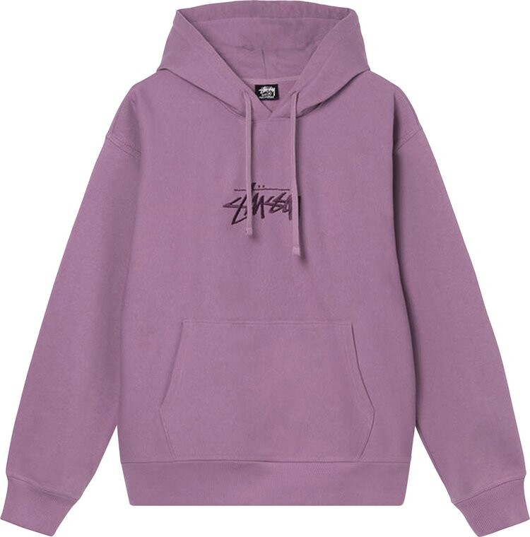 

Худи Stussy Stock Appliqué Hoodie 'Orchid', фиолетовый