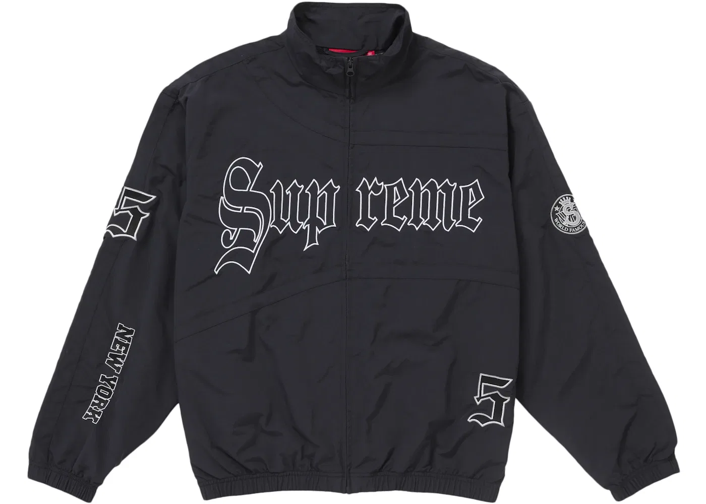 Мужская куртка с принтом Supreme Old English Track Jacket, Black
