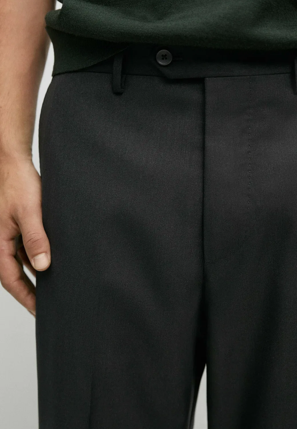 Брюки от костюма Massimo Dutti, Dark Grey — фото 4