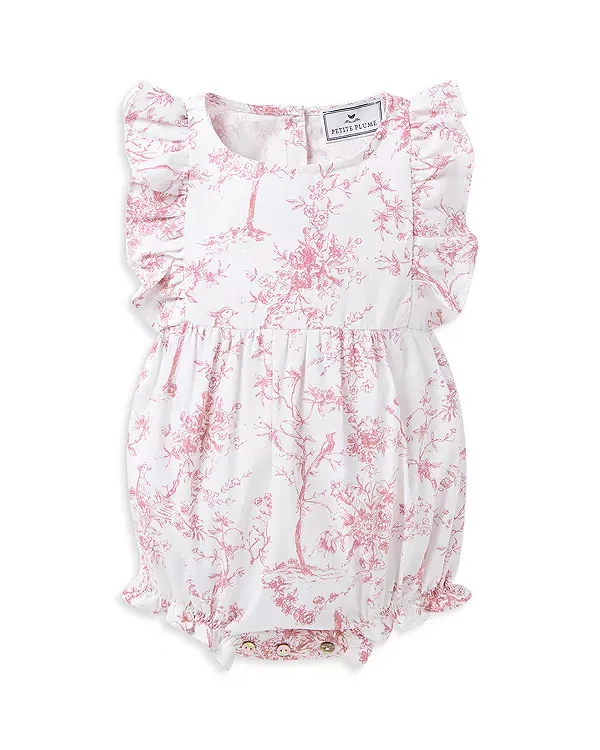 Детский комбинезон для девочек с принтом Timeless Toile Twill Petite Plume, белый