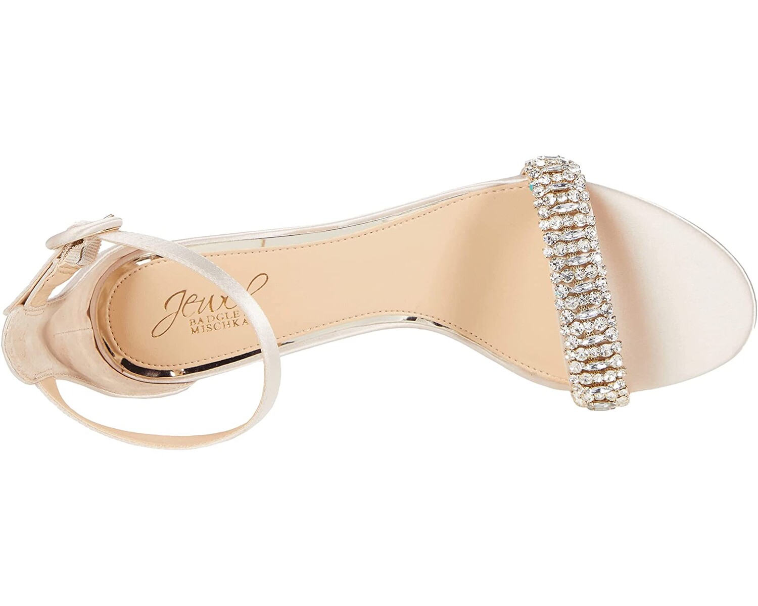 

Туфли на каблуках James Jewel Badgley Mischka, шампанское сатин