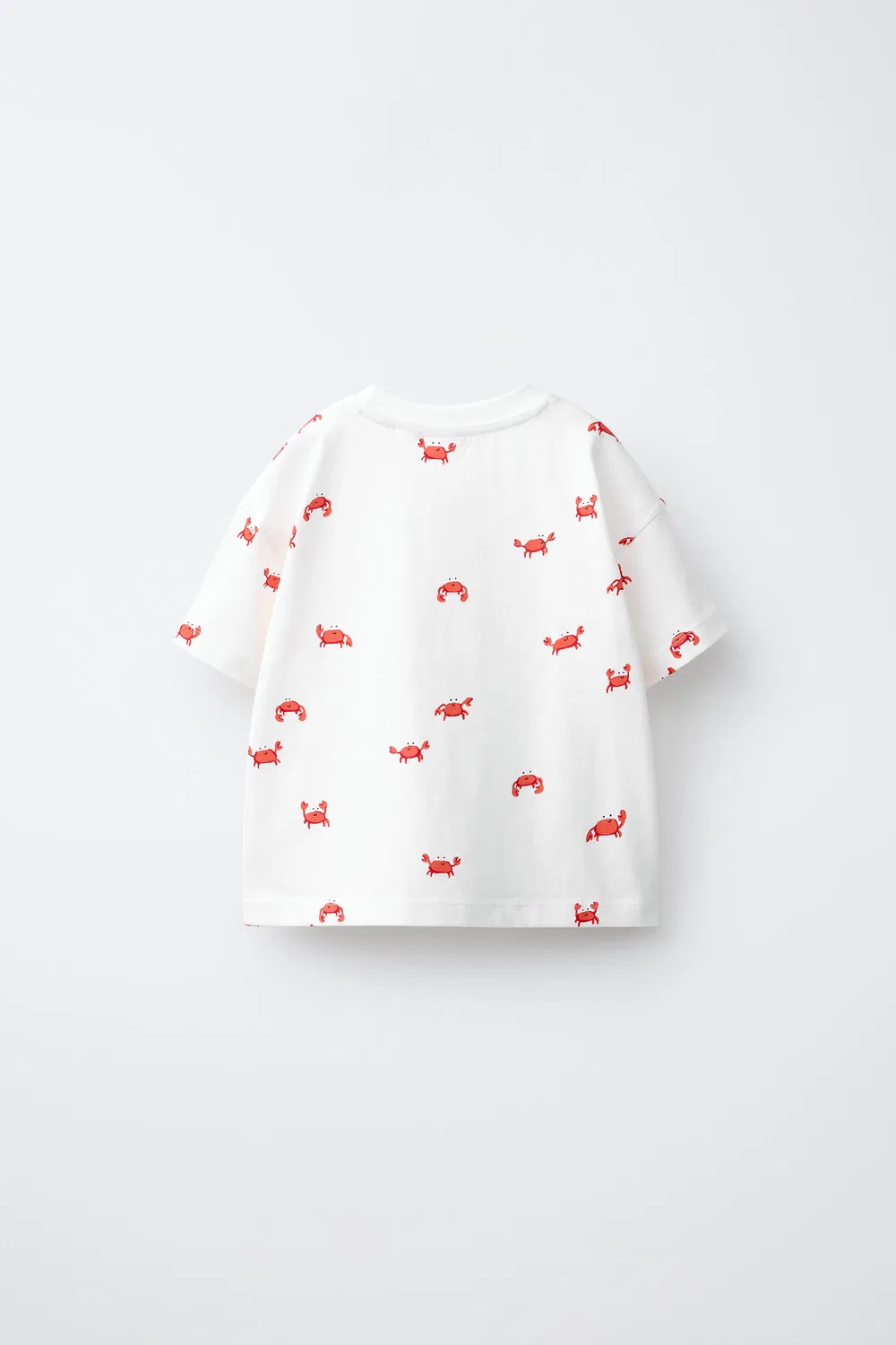 Футболка с принтом краба ZARA, White — фото 2
