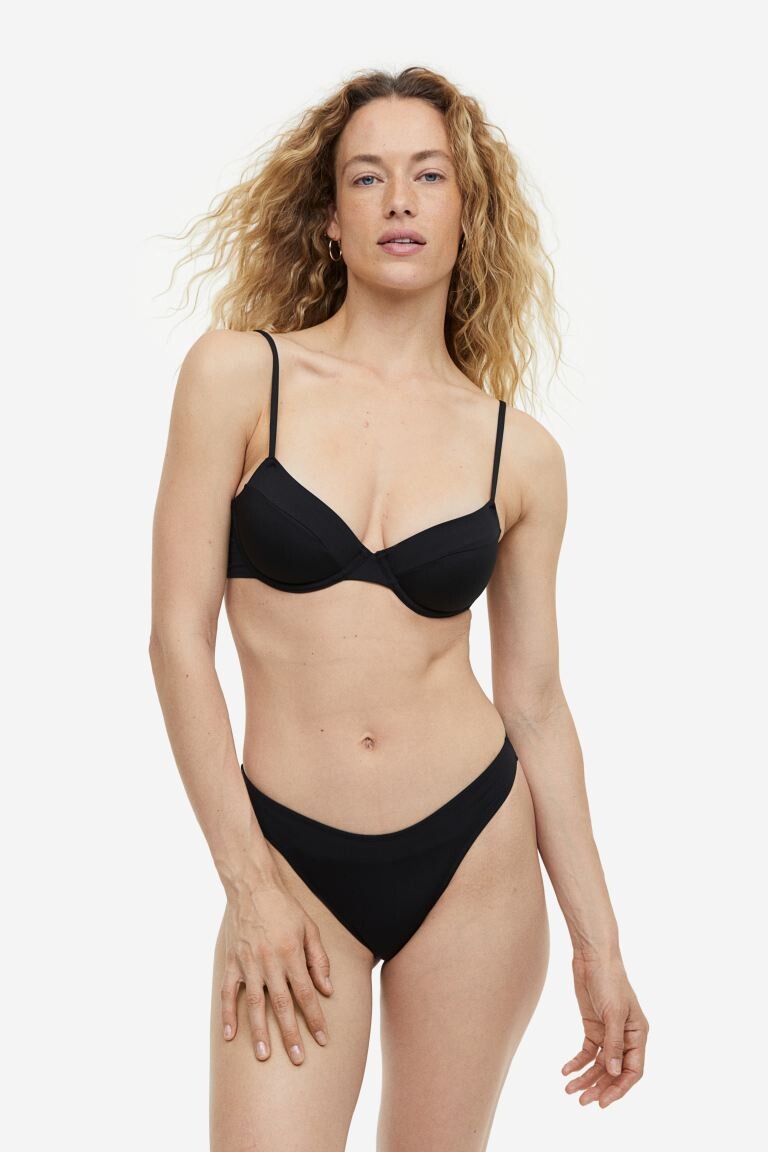 

Верх бикини без подкладок H&M, черный