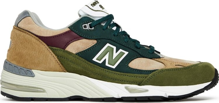 

Кроссовки New Balance 991 Made in England 'Beige Green', коричневый