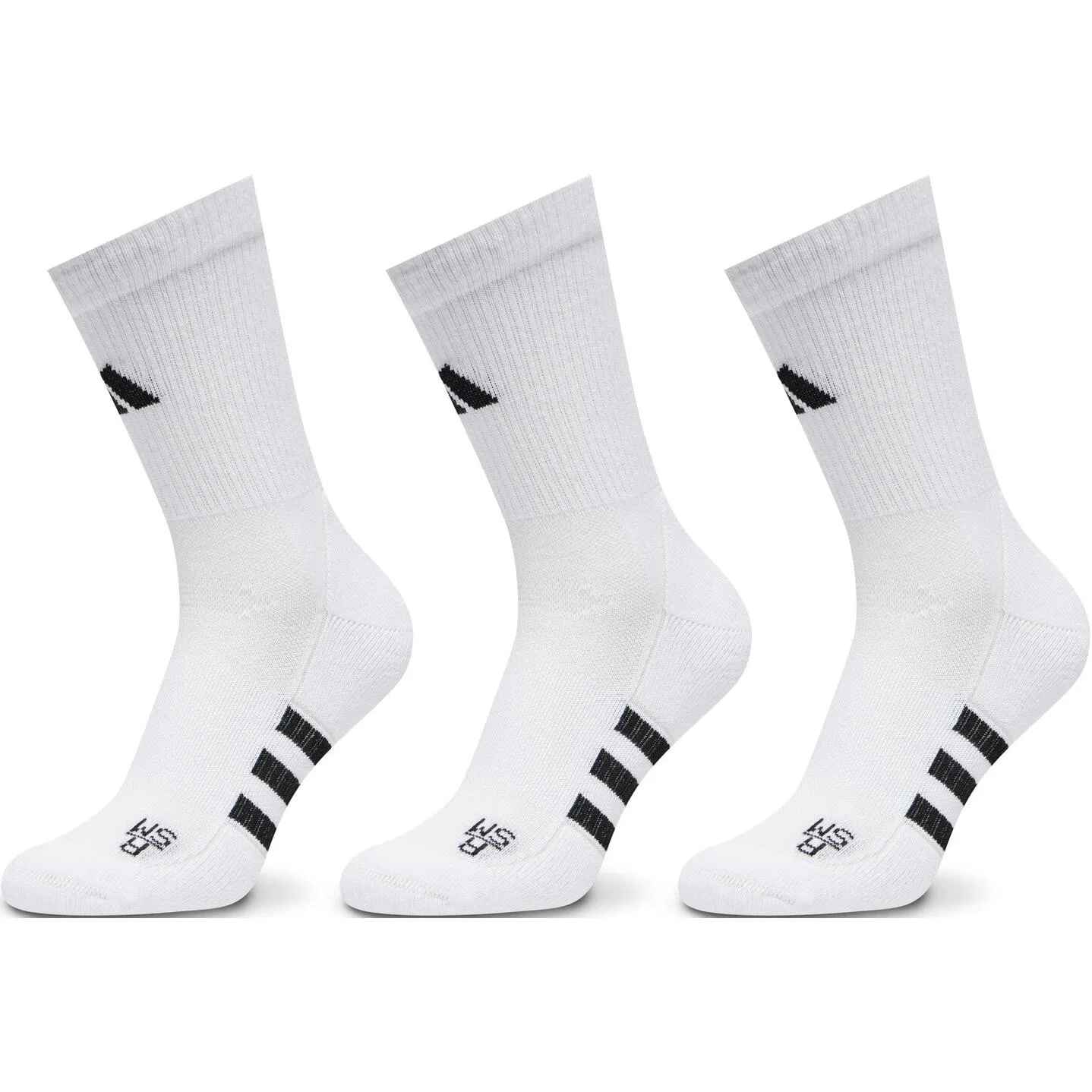 Мужские носки до колена с длинным голенищем, комплект из 3 пар, Adidas, White — фото 2