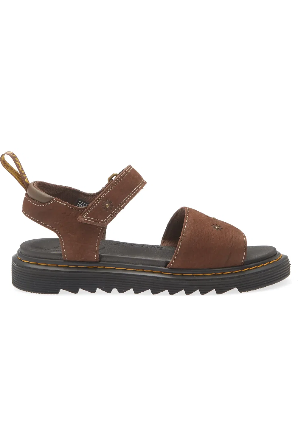 Детские сандалии Dr. Martens Marlowe II, с цветочным принтом, коричневый — фото 3