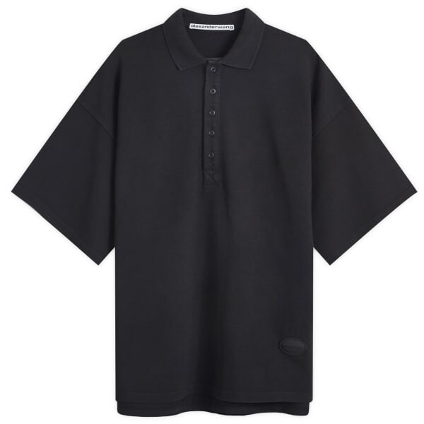 

Футболка-Поло с логотипом Alexander Wang, черный
