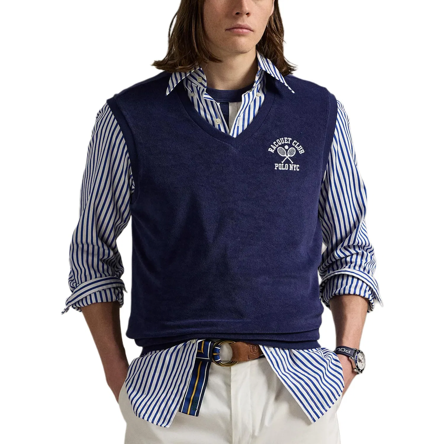 Мужской топ-безрукавка Polo Ralph Lauren, Marine Blue — фото 4