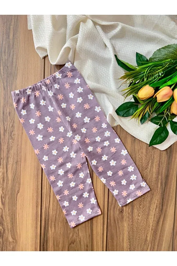 Детские леггинсы для девочек с принтом Basics Babyelisco, Multicolor — фото 2