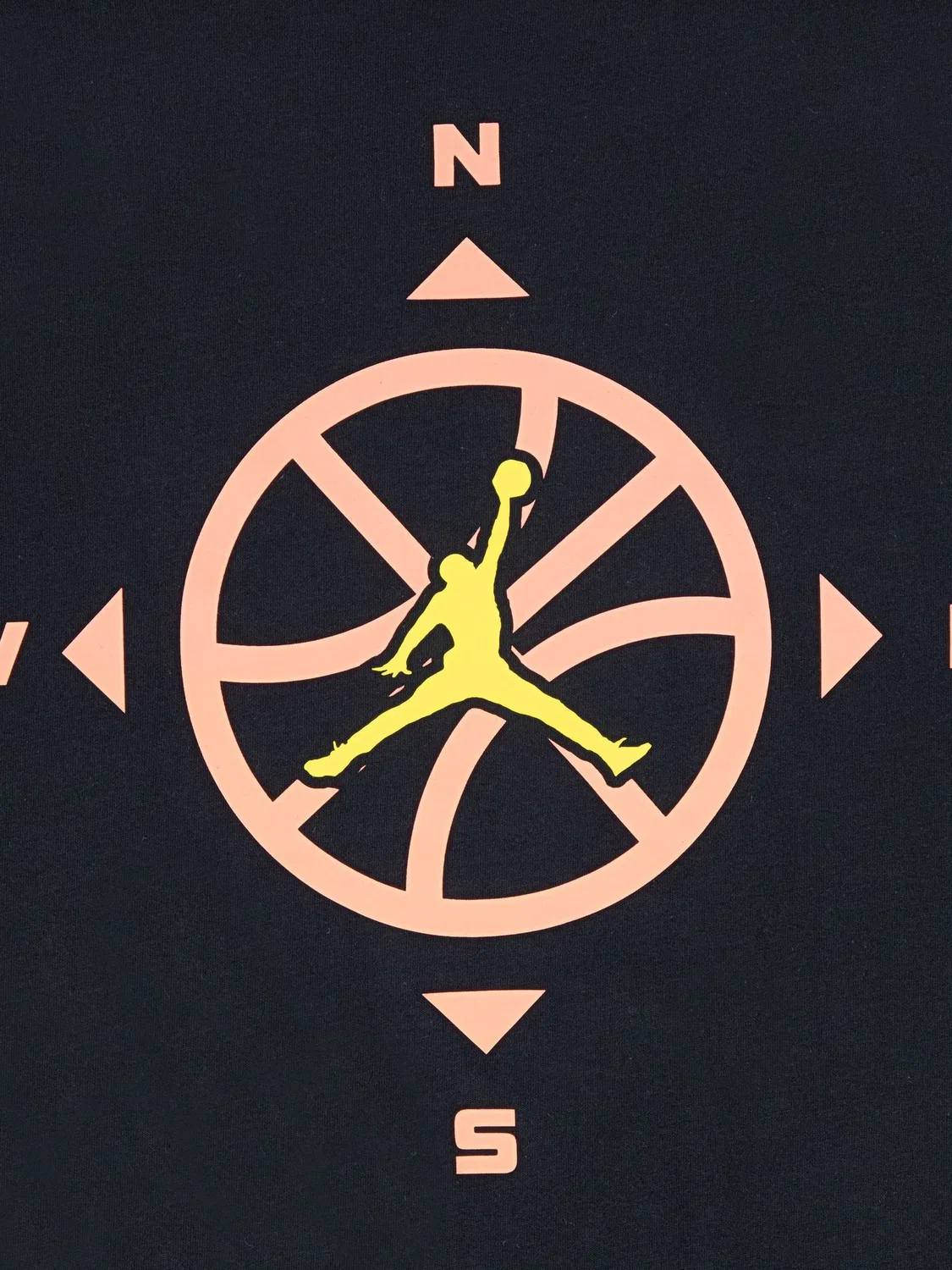 Футболка с принтом Compass Jordan, черный — фото 3