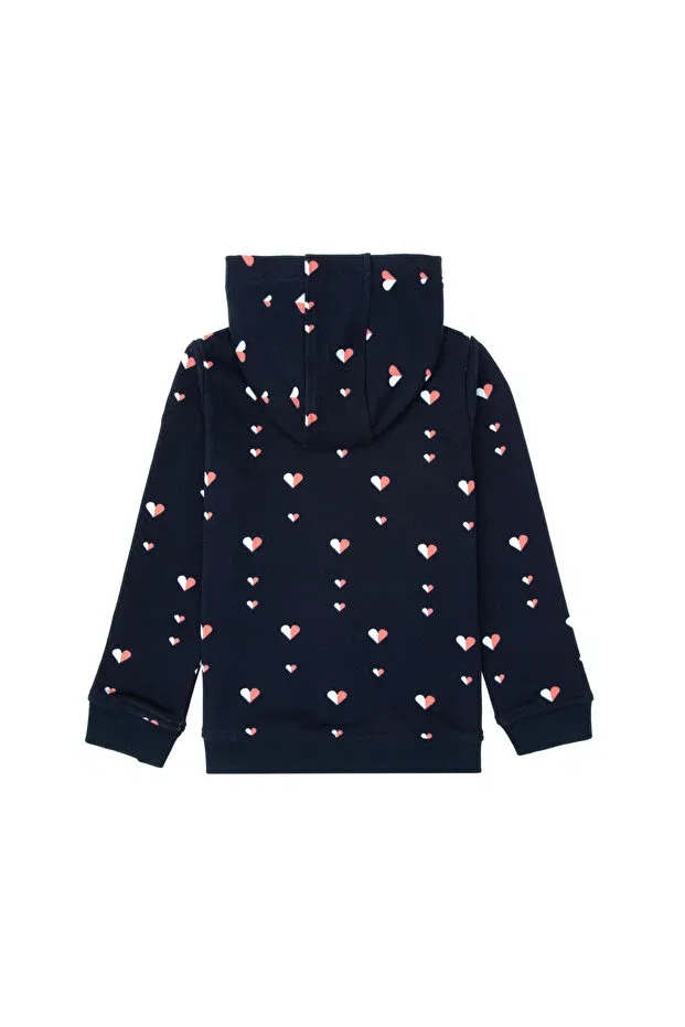 Детское худи с капюшоном для девочек U.S. Polo Assn., Navy Blue — фото 4