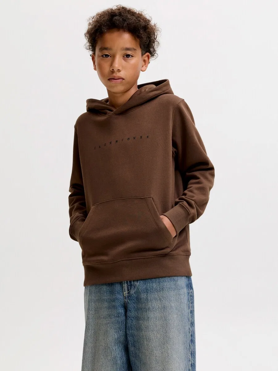 Детская толстовка Jack & Jones Junior 'JJEStar' коричневого цвета