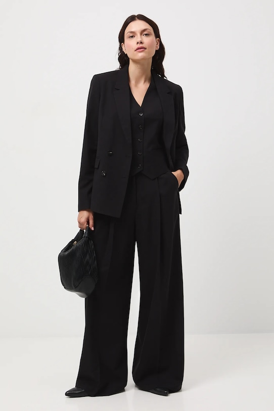 

Брюки из смесовой шерсти Medicine, черный