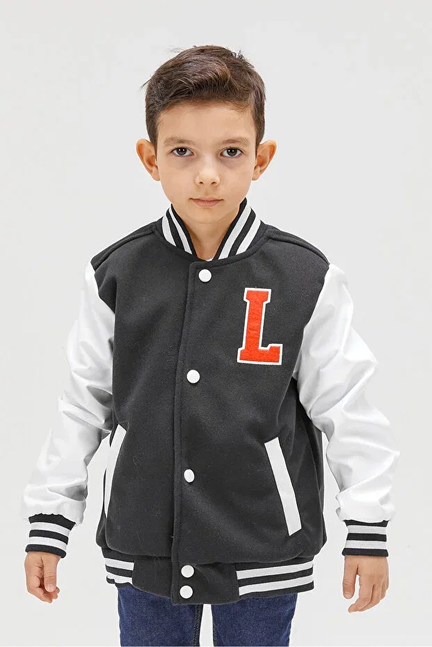 Детское пальто для мальчиков с длинным рукавом Benitto Kids, Navy Blue — фото 4