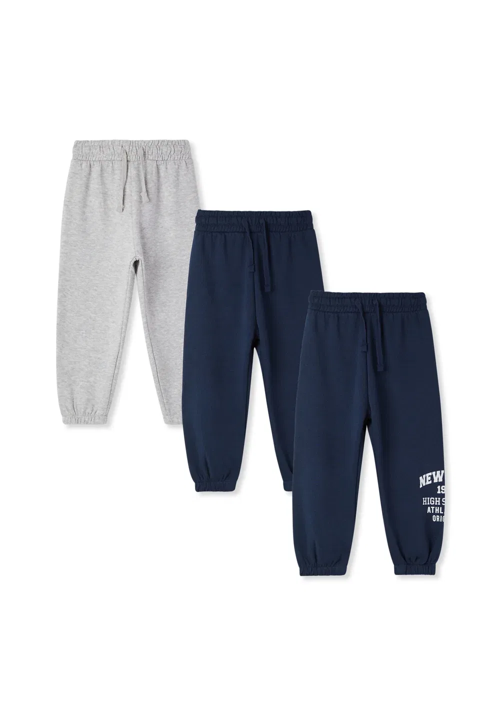 Комплект из 3 спортивных штанов Terranova, 1Xgrey, 2Xblue — фото 4
